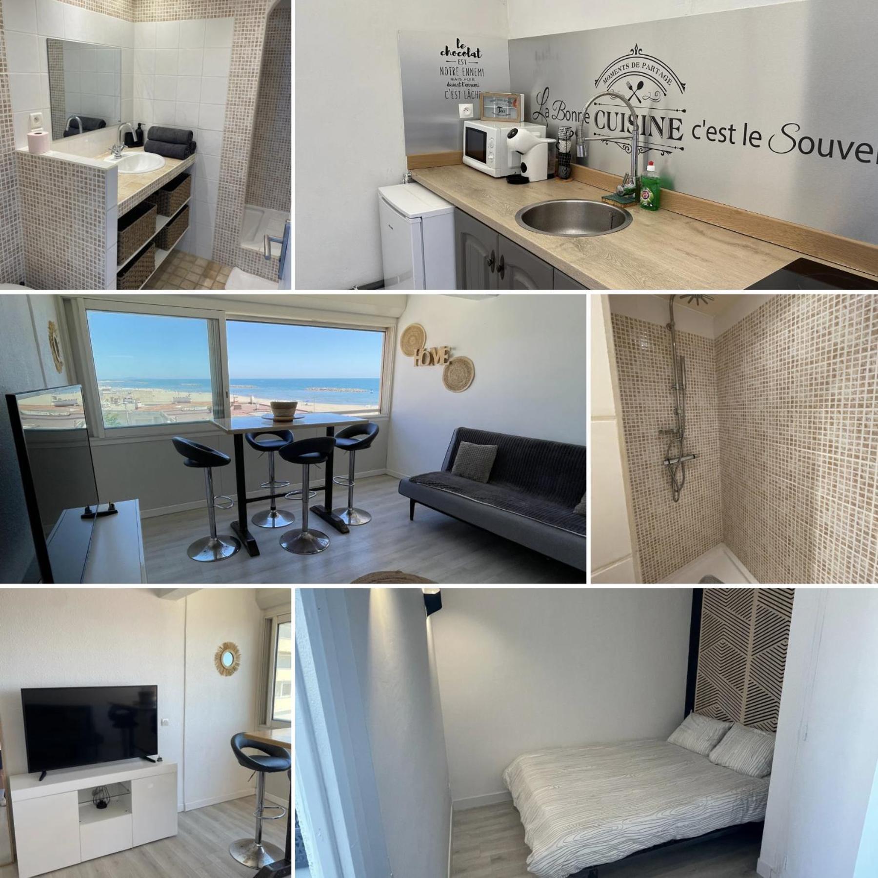 Superbe Appartement Vue Sur Mer Valras-Plage Dış mekan fotoğraf